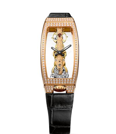 Replica Corum Golden Bridge Miss Rose Gold Diamonds Watch B113/03842 - 113.112.85/0001 0000